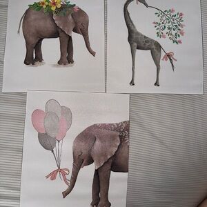 Elephants and giraffe Nursery Photos